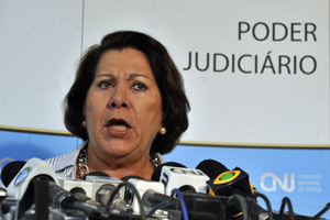 Eliana Calmon, corregedora do CNJ, defende investigação de magistrados.  Foto: José Cruz / Agência Brasil