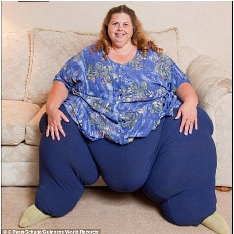 Depois de maratona de sexo faz com o ex-marido, Pauline Potter perdeu 45 kg (reprodução/Daily Mail)
