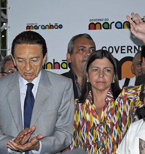 Ministro de Minas e Energia, Edison Lobão,  e a governadora do Estado, Roseana Sarney.