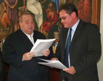 desembargador Guerreiro Júnior e o secretário de Controle Interno do Judiciário estadual, Daniel Felipe Ewerton