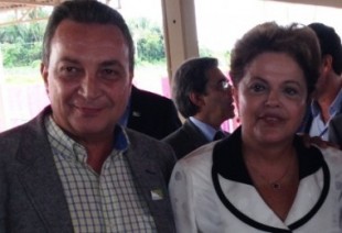 Secretário Luis Fernando Silva em bons momentos de conversa com a presidente Dilma