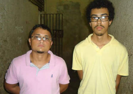 Ancleuton, conhecido como Feinho (à esquerda), o maranhense, e Anderson foram presos durante ação policial no Pará