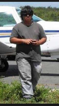 O piloto Delano, após pouso de emergência no Piauí em 2011